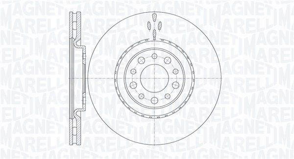 MAGNETI MARELLI stabdžių diskas 361302040446